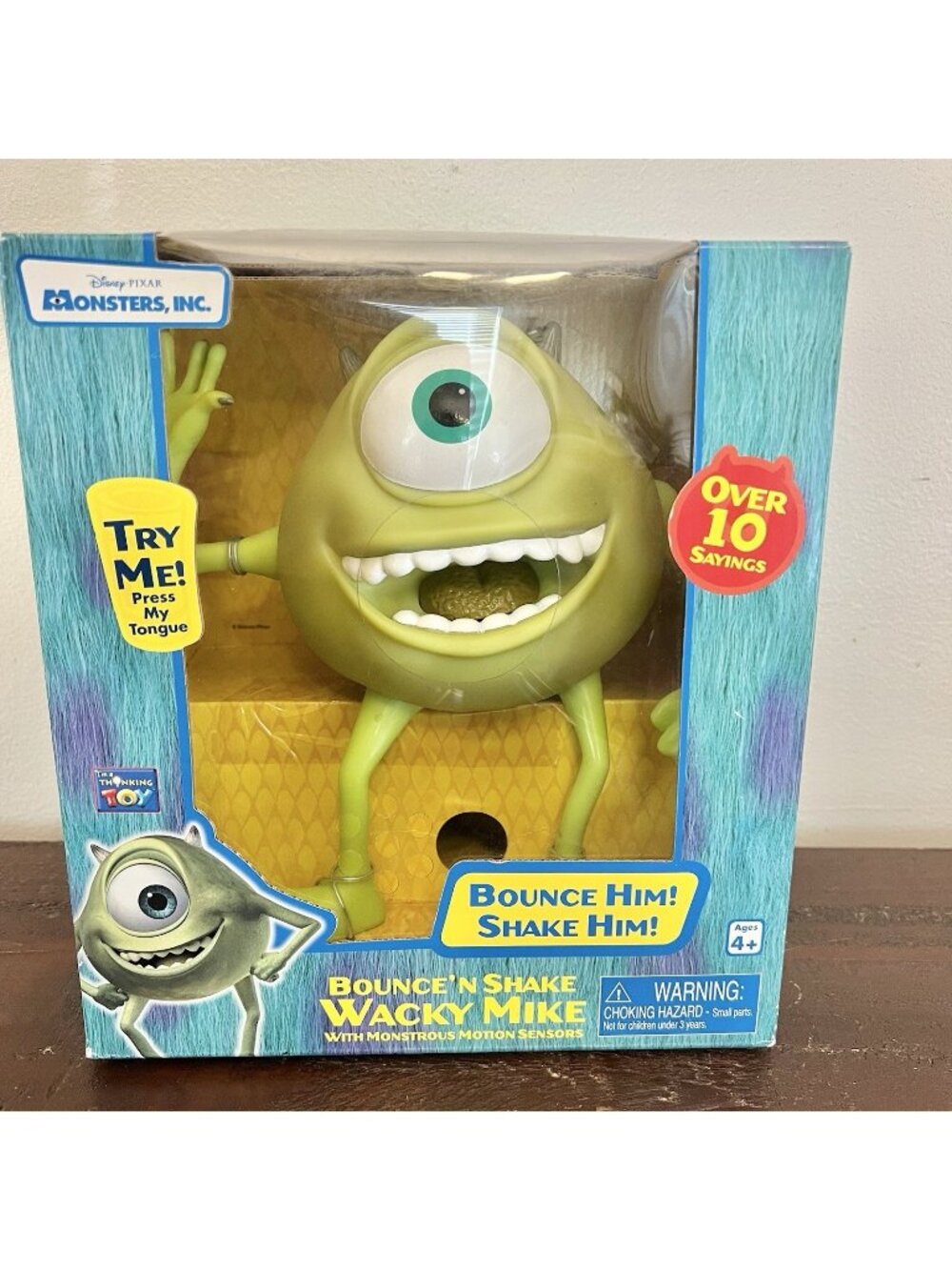 NEW Disney Pixar Monsters Inc Bounce N Shake Wacky Mike Toy Try Me Not Working